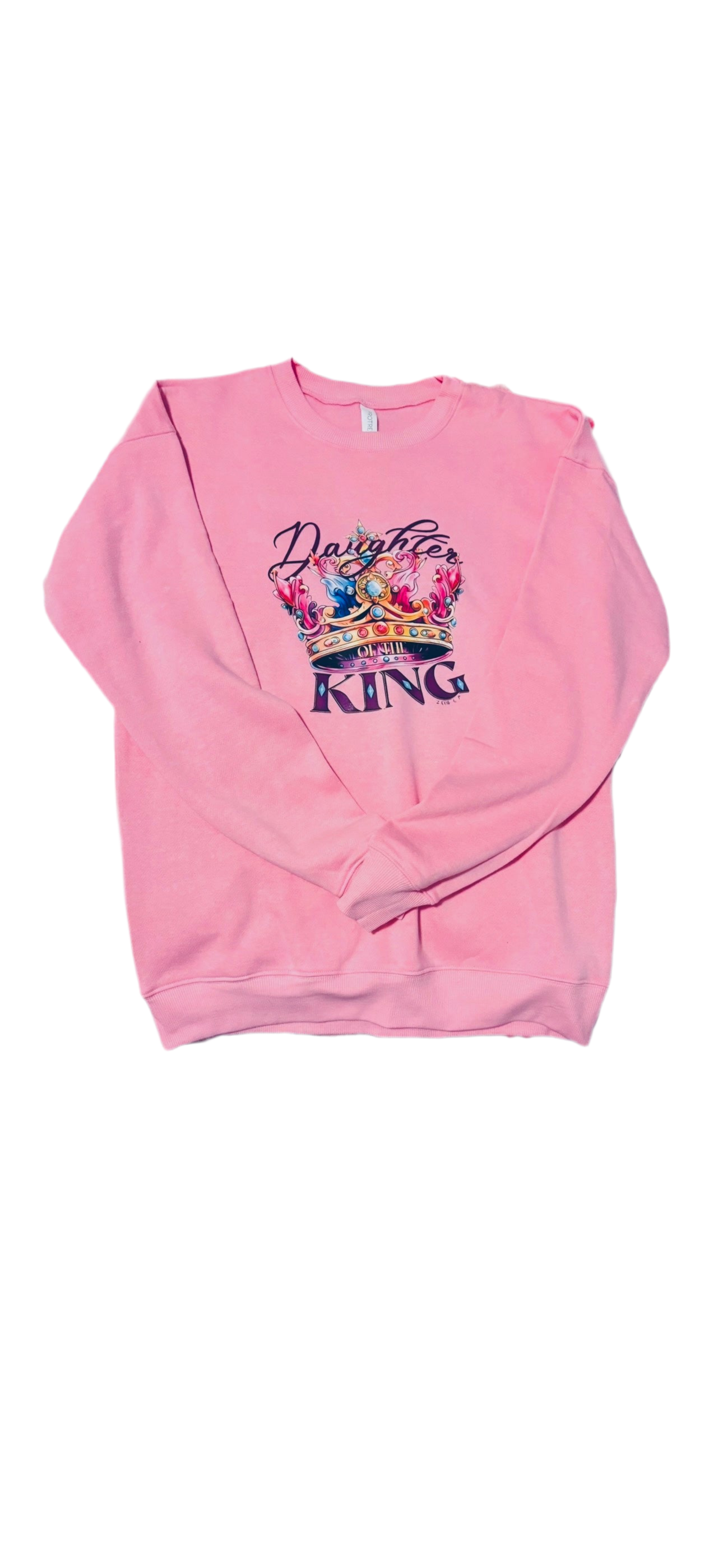 PINK DAUGHTER OF THE KING PULLOVER SIZE SMALL