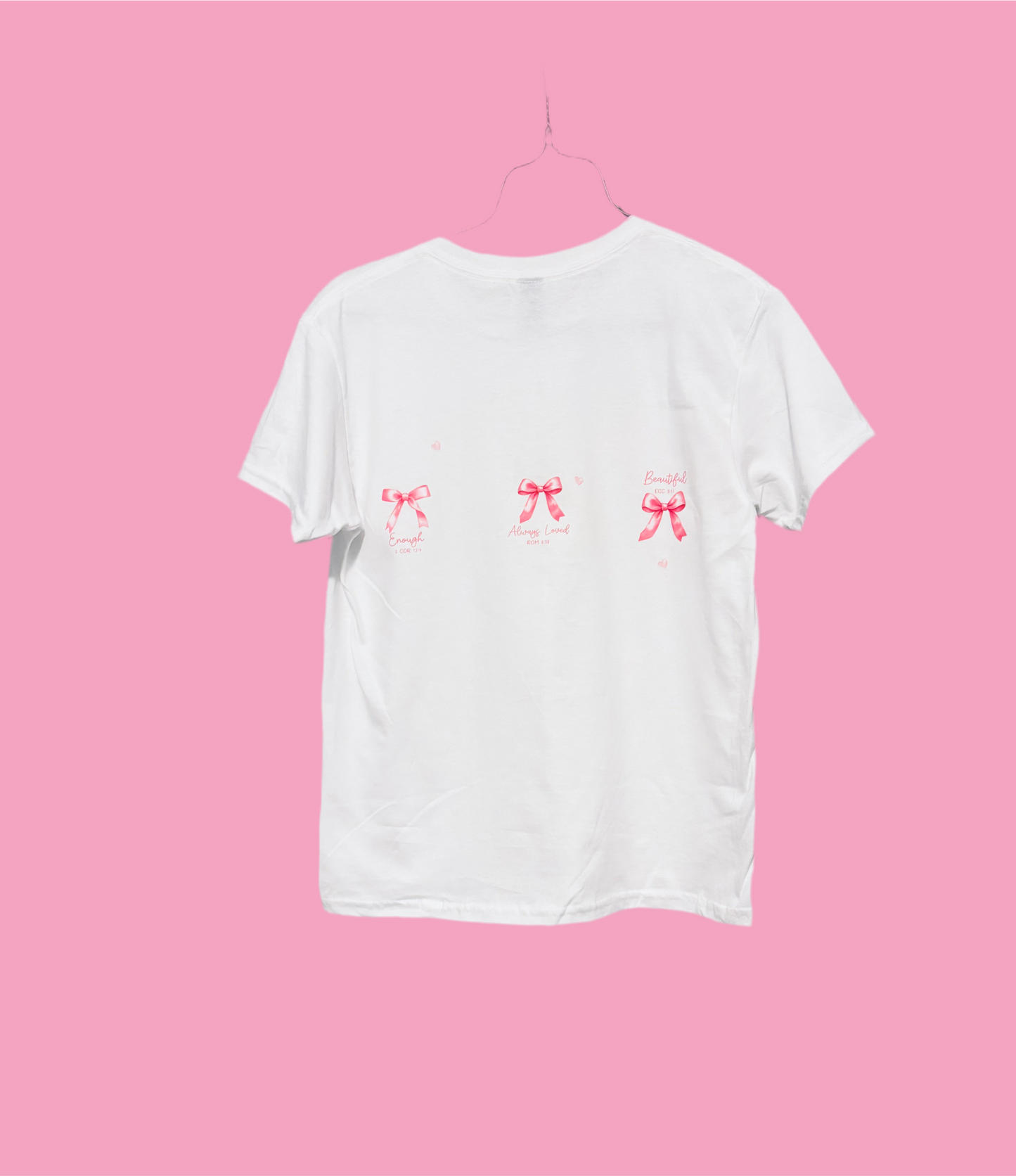 Girls Youth Bow God Says I Am T-Shirt