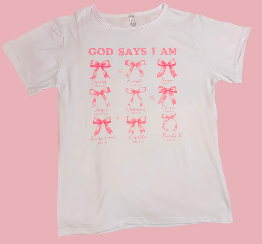 GOD SAYS T-SHIRT