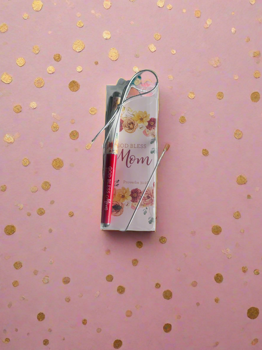 AUTOM GOD BLESS MOM PEN & BOOKMARK GIFT SET