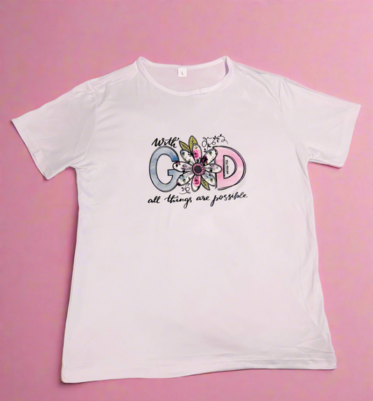 WITH GOD T-SHIRT